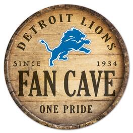 WinCraft - Detroit Lions 14'' Circular Wood Sign - Multicolor