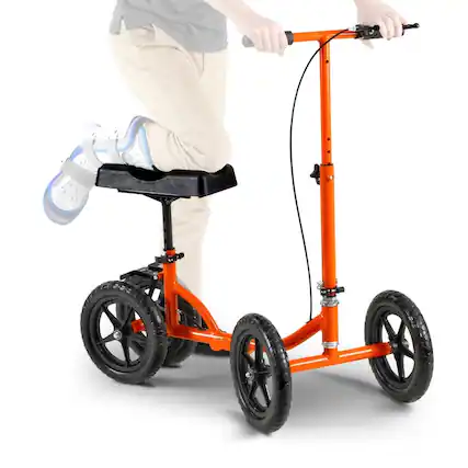 Front. SuperHandy - SuperHandy Folding Knee Walker - Orange.