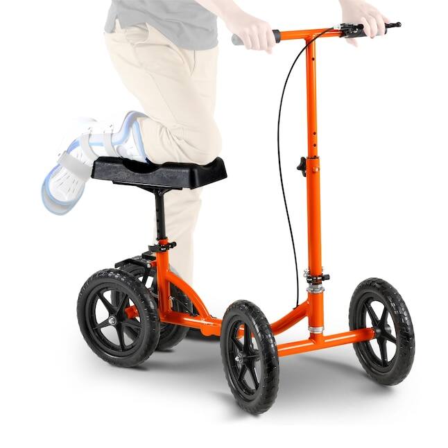 Front. SuperHandy - SuperHandy Folding Knee Walker - Orange.