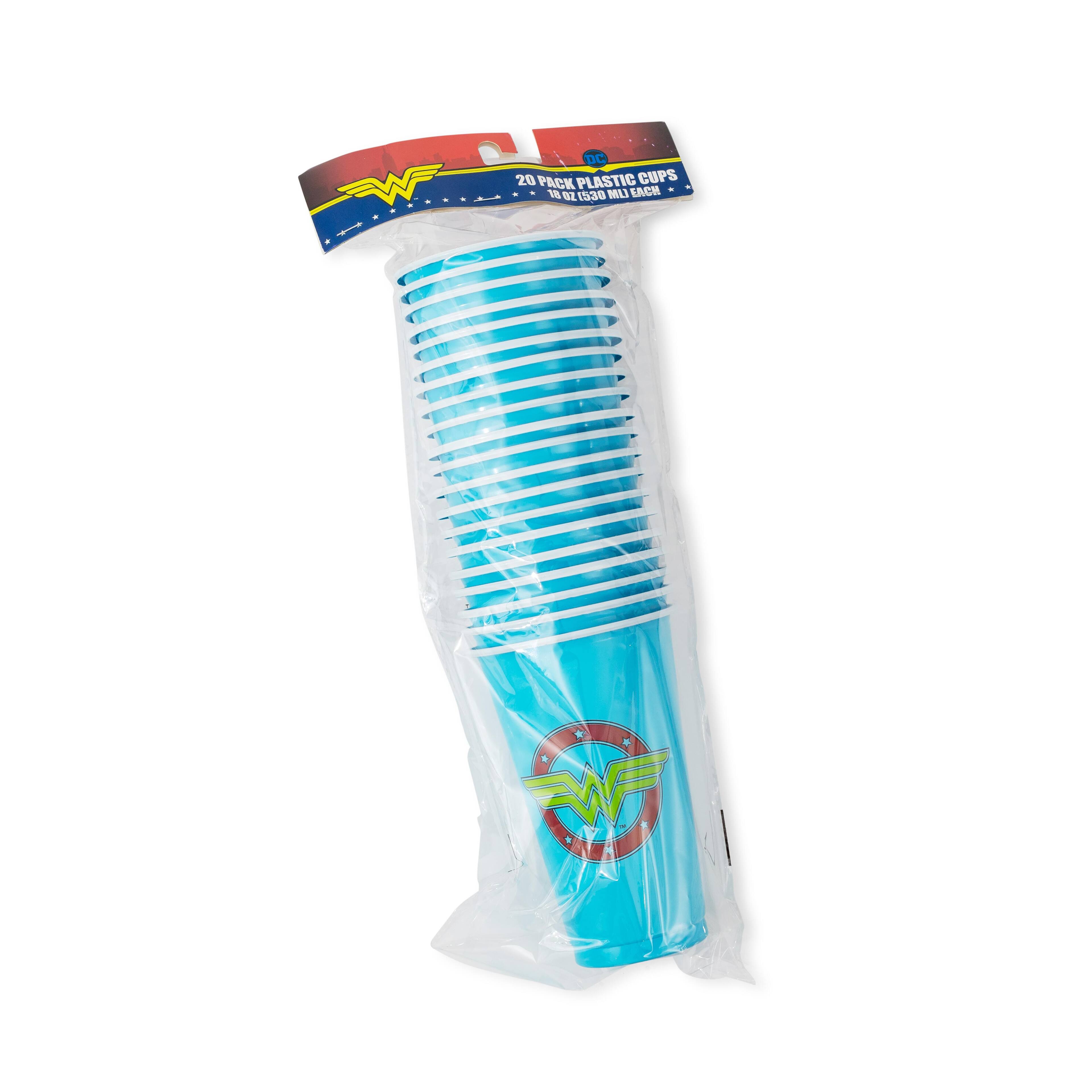 20 PACK PLASTIC CUPS  
18 OZ (530 ML EACH)