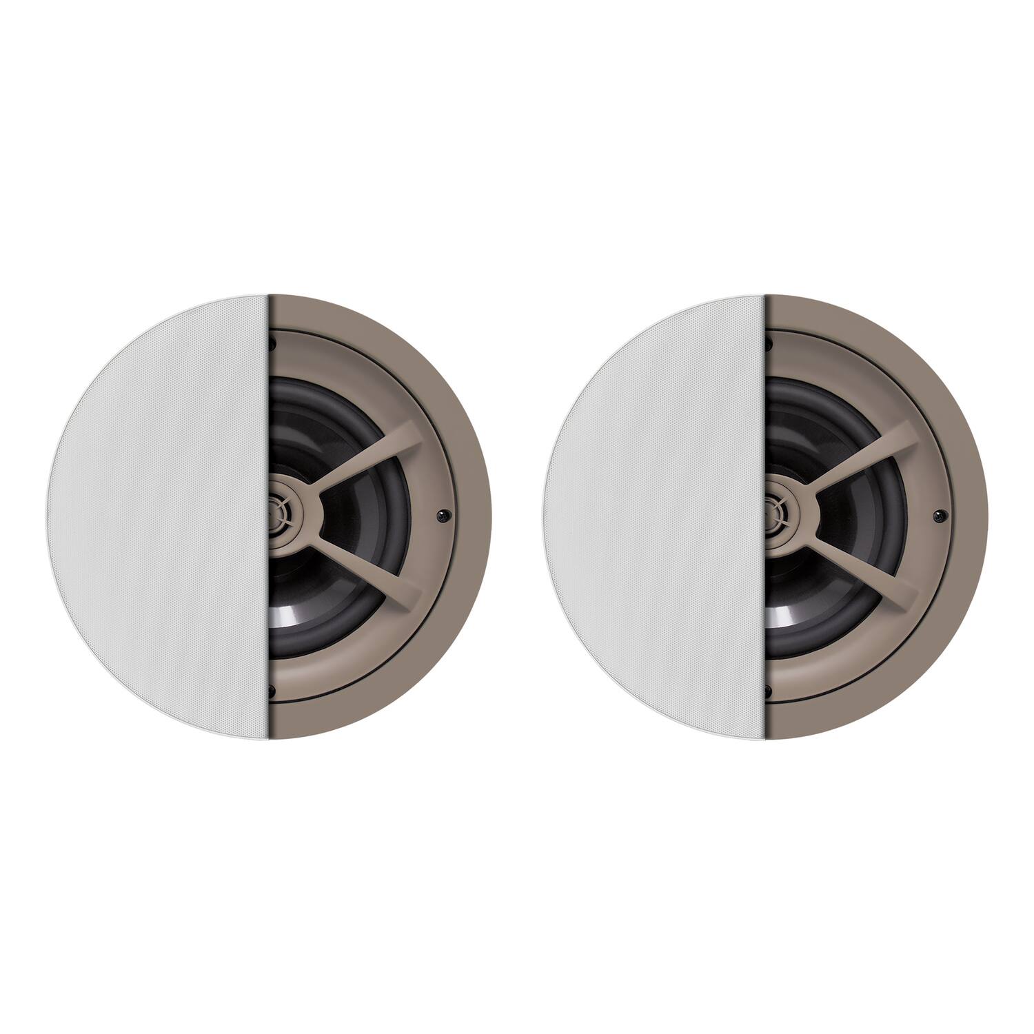 Front. Proficient Audio - Proficient Audio Pas11801 / C801 Protege C801 150-watt 8-in. 2-way Graphite In-ceiling Speaker Set - white.