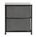 Alt View 13. Alamont Home - 2 Drawer Wood Top Nightstand Storage Organizer with Cast Iron Frame and Dark Easy Pull Fabric Drawers - Black/Gray.