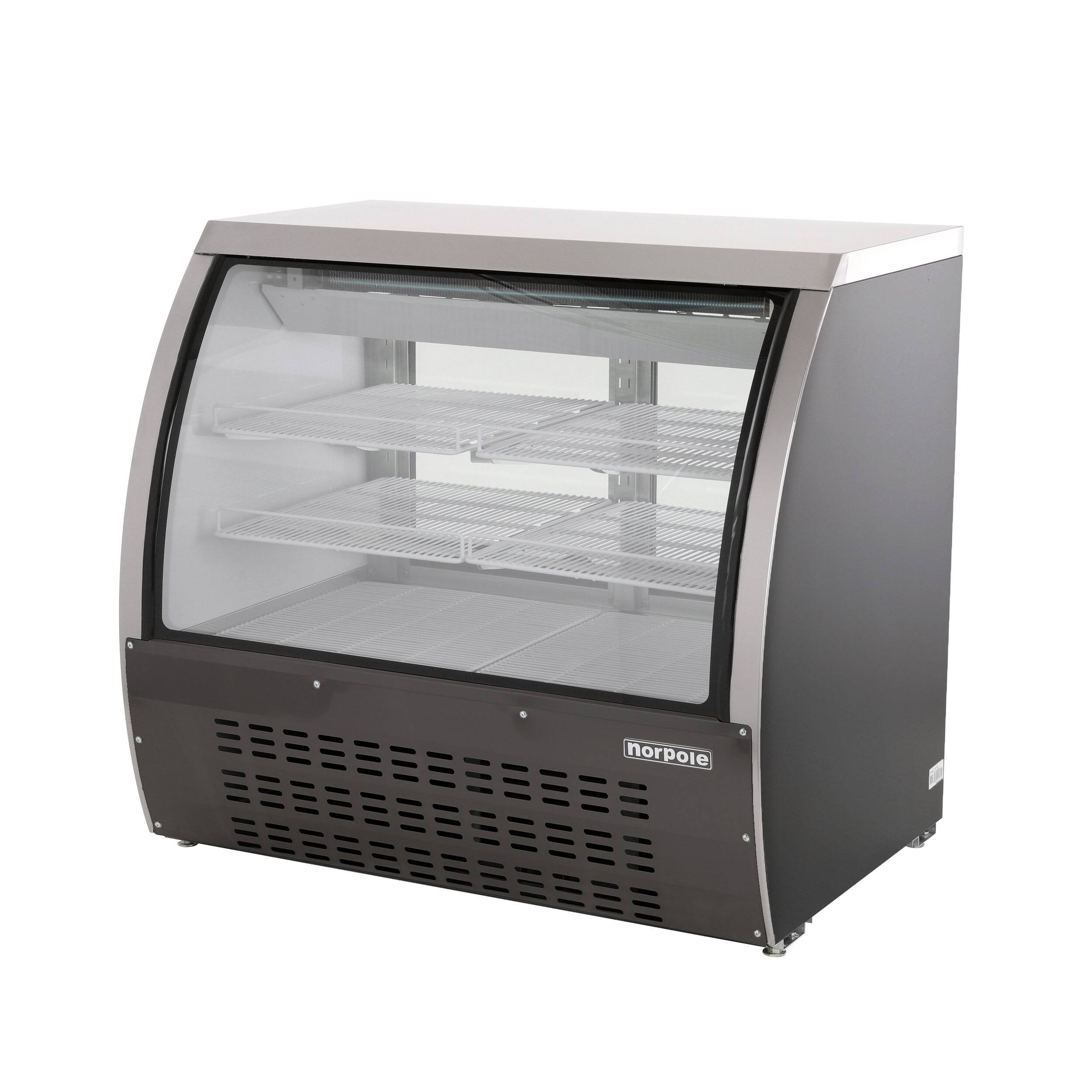 Alt View 2. Magic Chef - Commercial 48 in. 18 cu. ft. Specialty Refrigerated Case in Black Stainless - Stainless Steel.