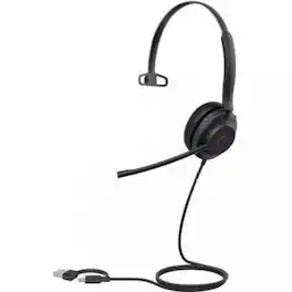 Yealink - USB Wired Headset - Microsoft Teams Certification - Mono - USB Type A, USB Type C - Wired - 32 Ohm - 20 Hz to 20