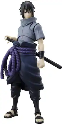Front. PopMarket - Tamashii Nations - Naruto - S.H.Figuarts - Sasuke Uchiha Solitary Shinobi Action Figure - COLLECTIBLES - Multicolor.