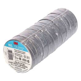 Install Bay - Temflex 3/4" Economy Vinyl Electrical Tape 165, 60 ft, 10 Pack - Black
