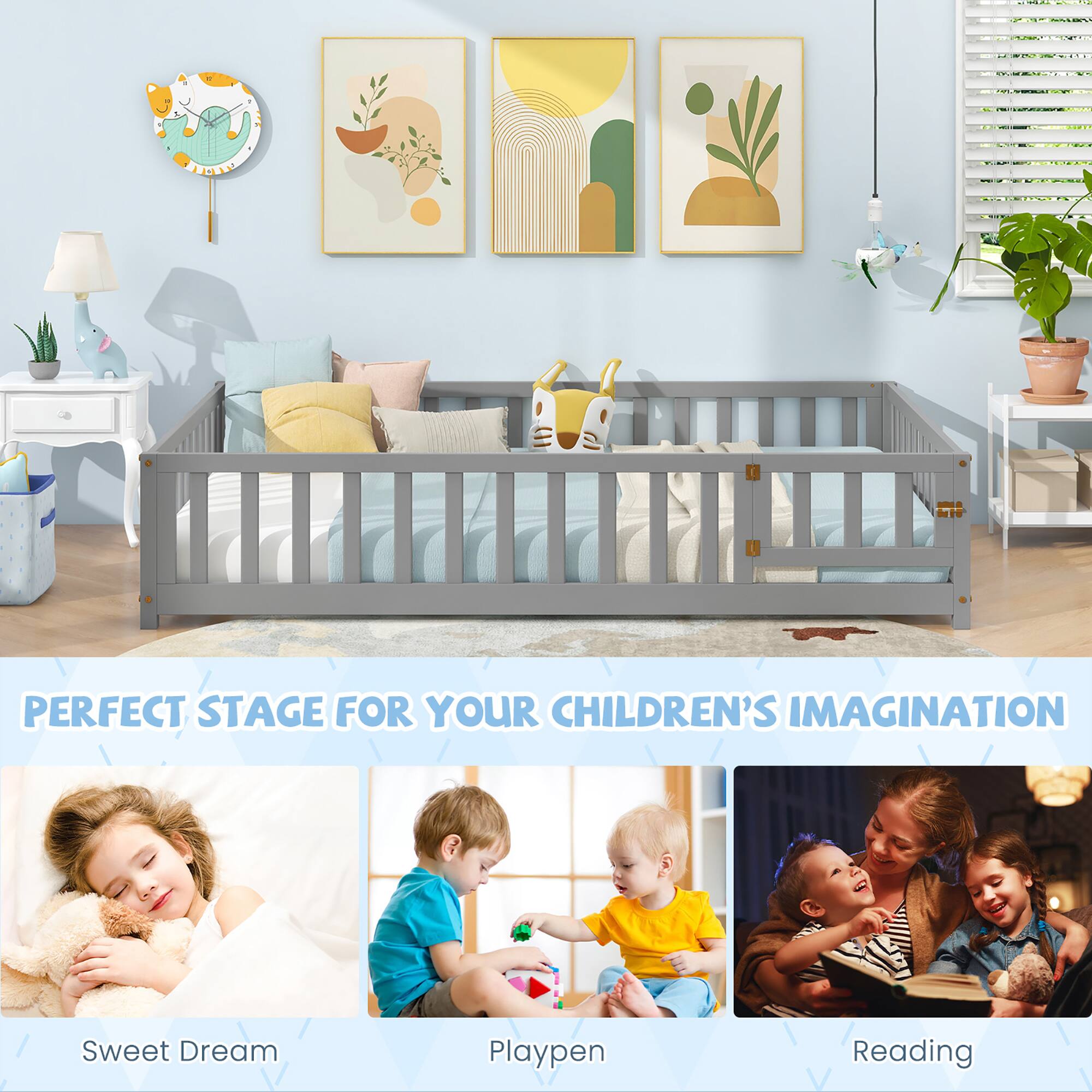PERFECT STAGE FOR YOUR CHILDREN'S IMAGINATION

Sweet Dream  
Playpen  
Reading