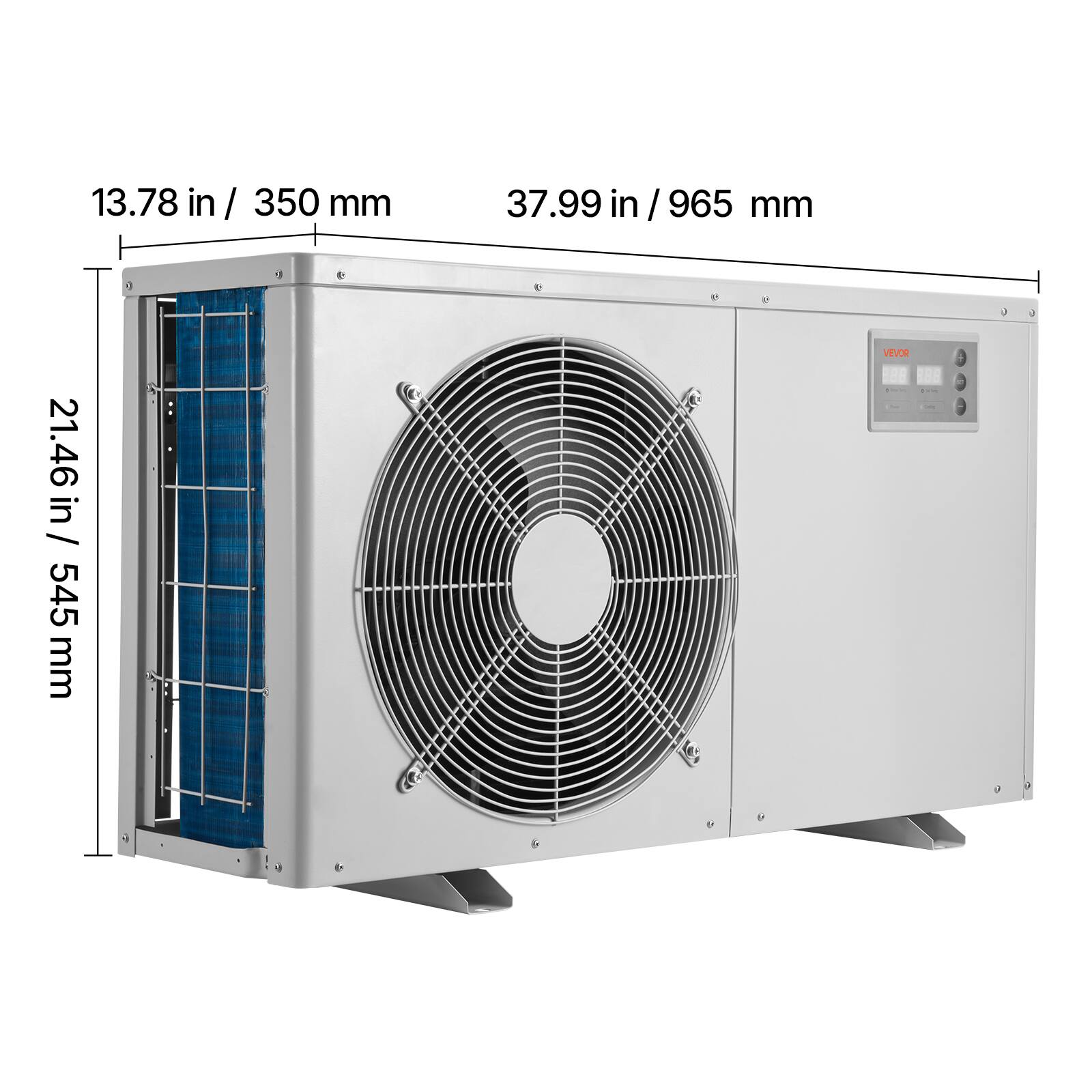 13.78 in / 350 mm  
37.99 in / 965 mm  
21.46 in / 545 mm