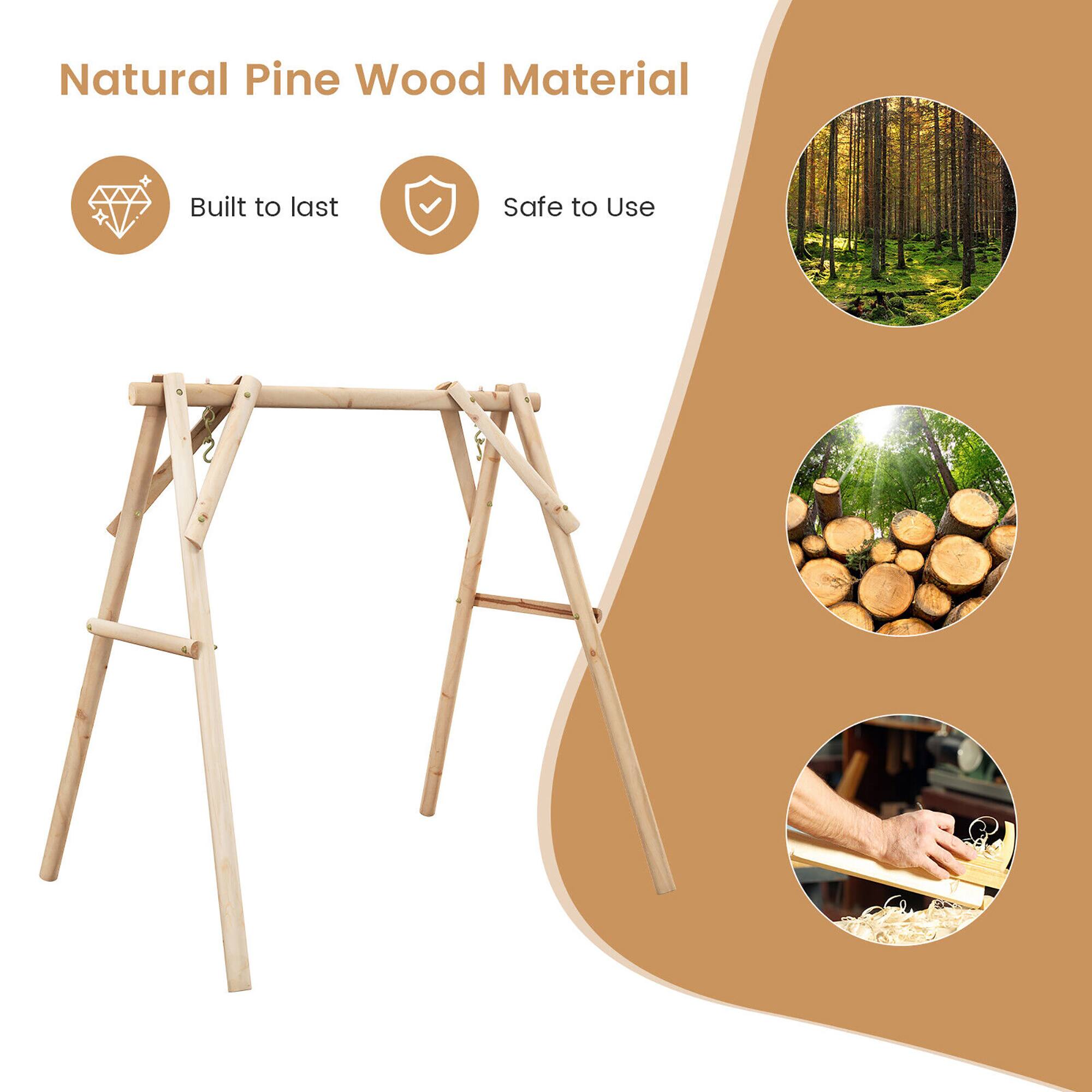 Natural Pine Wood Material  
Built to last  
Safe to Use