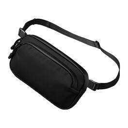 ALPAKA - Bravo Passport Pouch Sling Bag for Men, Passport Holder for Travel, Fits iPhone Pro Max, RFID, AirTag Sleeve - Black Axoflux 210D
