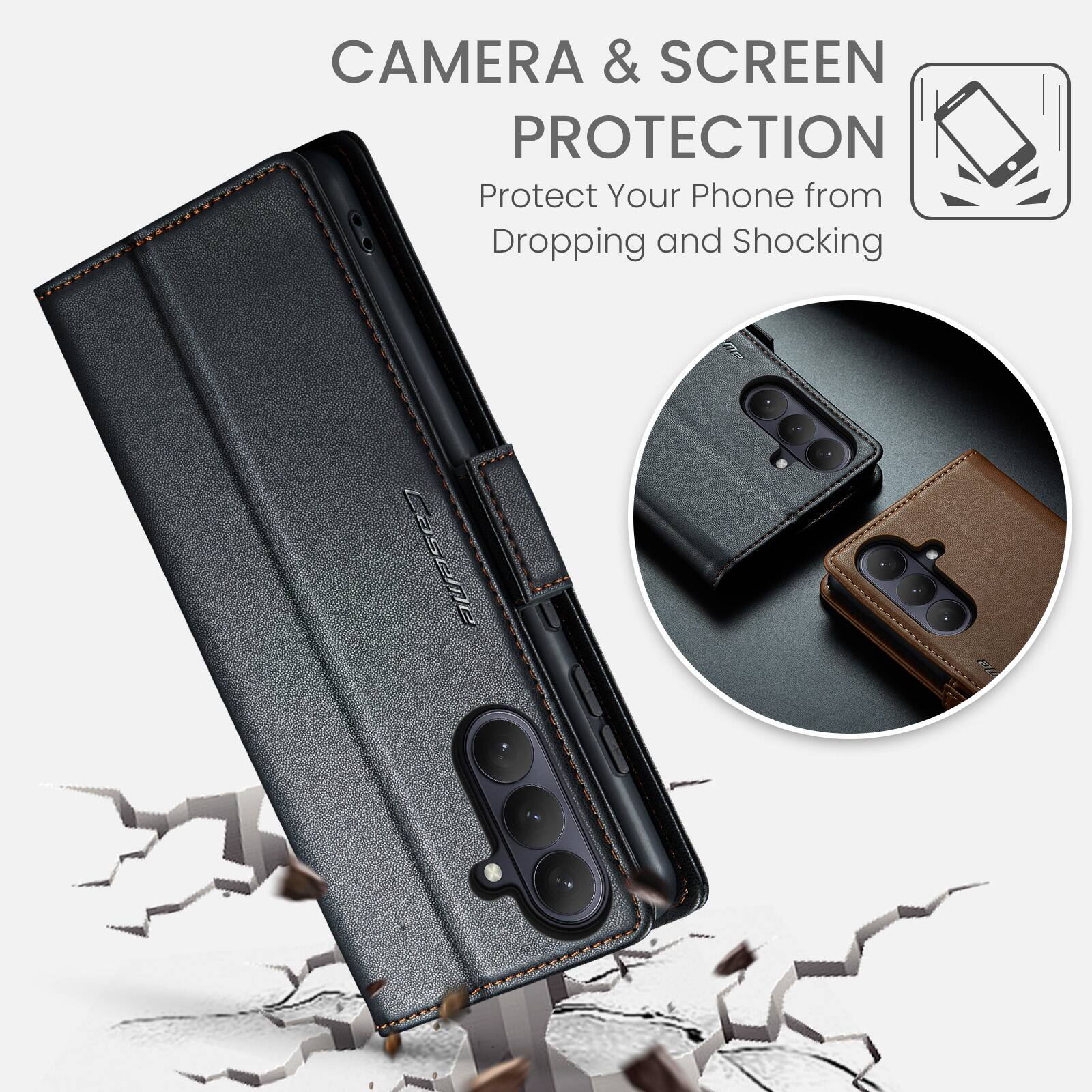 CAMERA & SCREEN PROTECTION  
Protect Your Phone from Dropping and Shocking