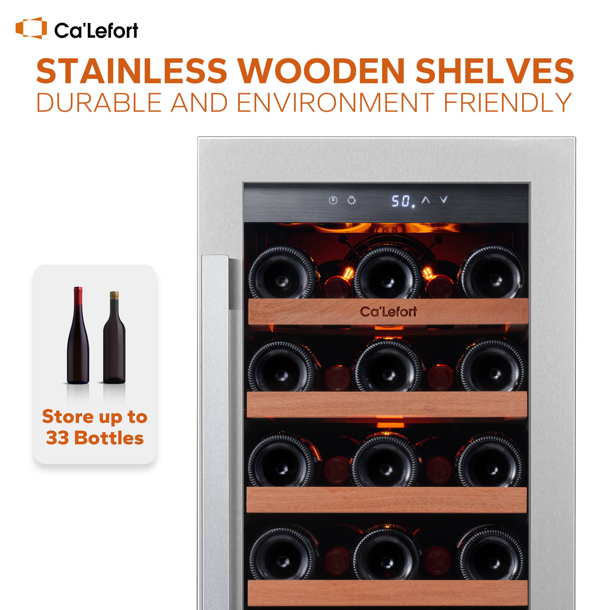 Ca'Lefort STAINLESS WOODEN SHELVES DURABLE AND ENVIRONMENT FRIENDLY

Ca'Lefort Store up to 33 Bottles