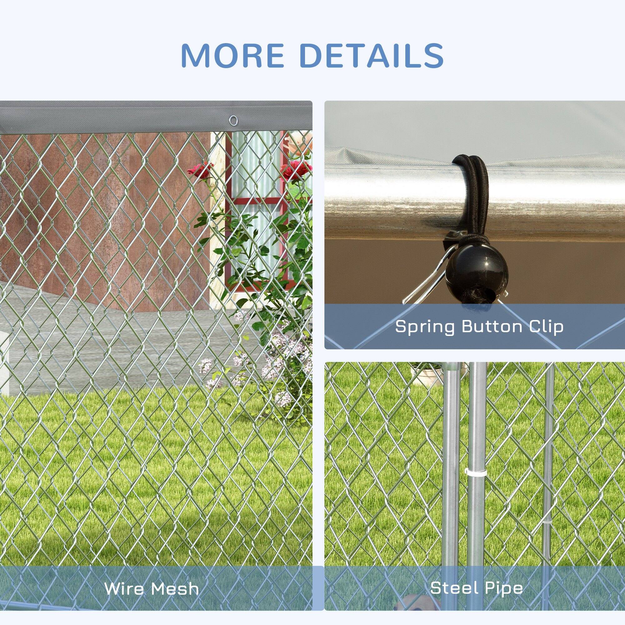 MORE DETAILS

Spring Button Clip

Wire Mesh

Steel Pipe