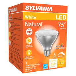 Sylvania - Natural PAR30 E26 (Medium) LED Bulb White 75 Watt Equivalence 1 pk