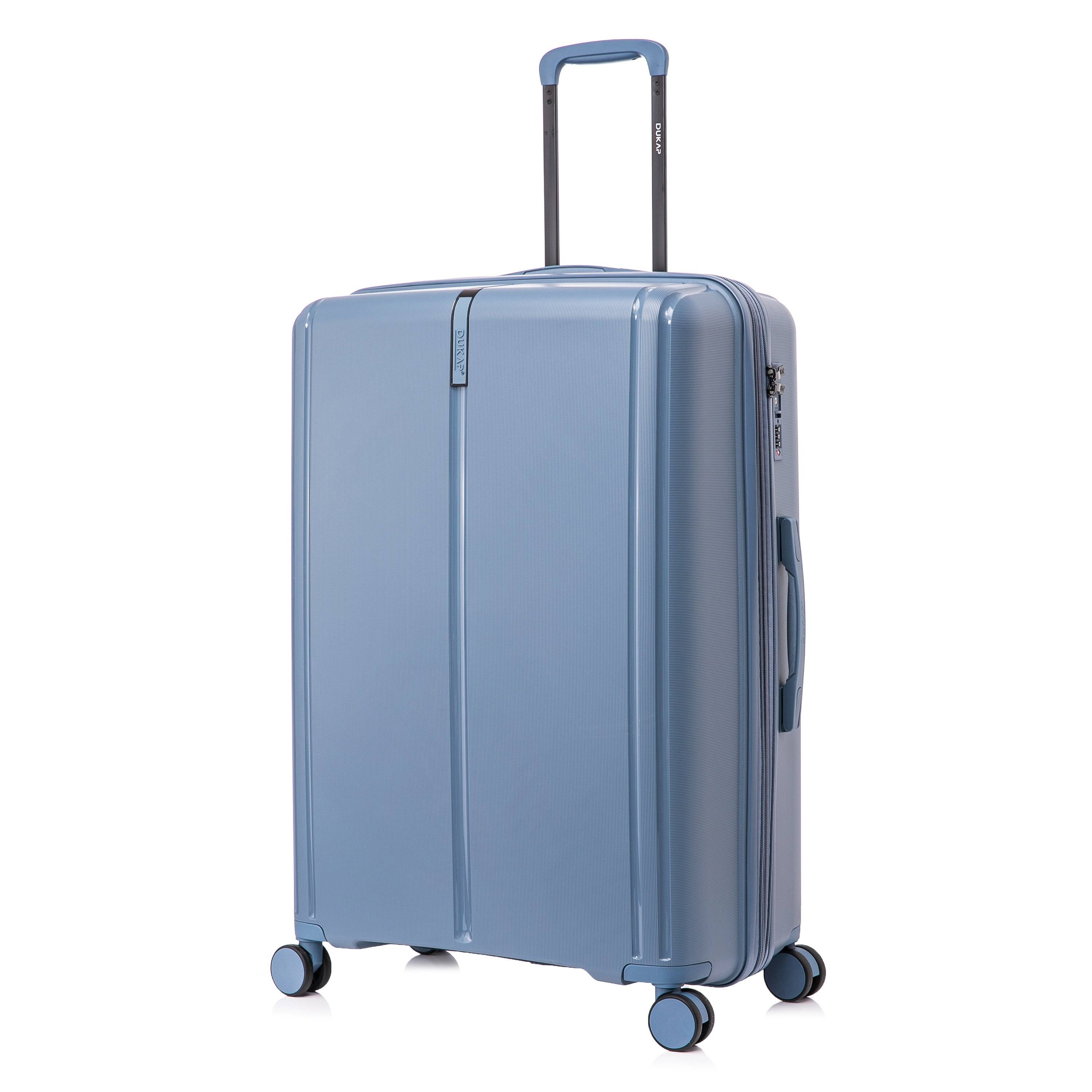 Front. DUKAP - Airley Lightweight Hardside Spinner Luggage 28 - BLUE.