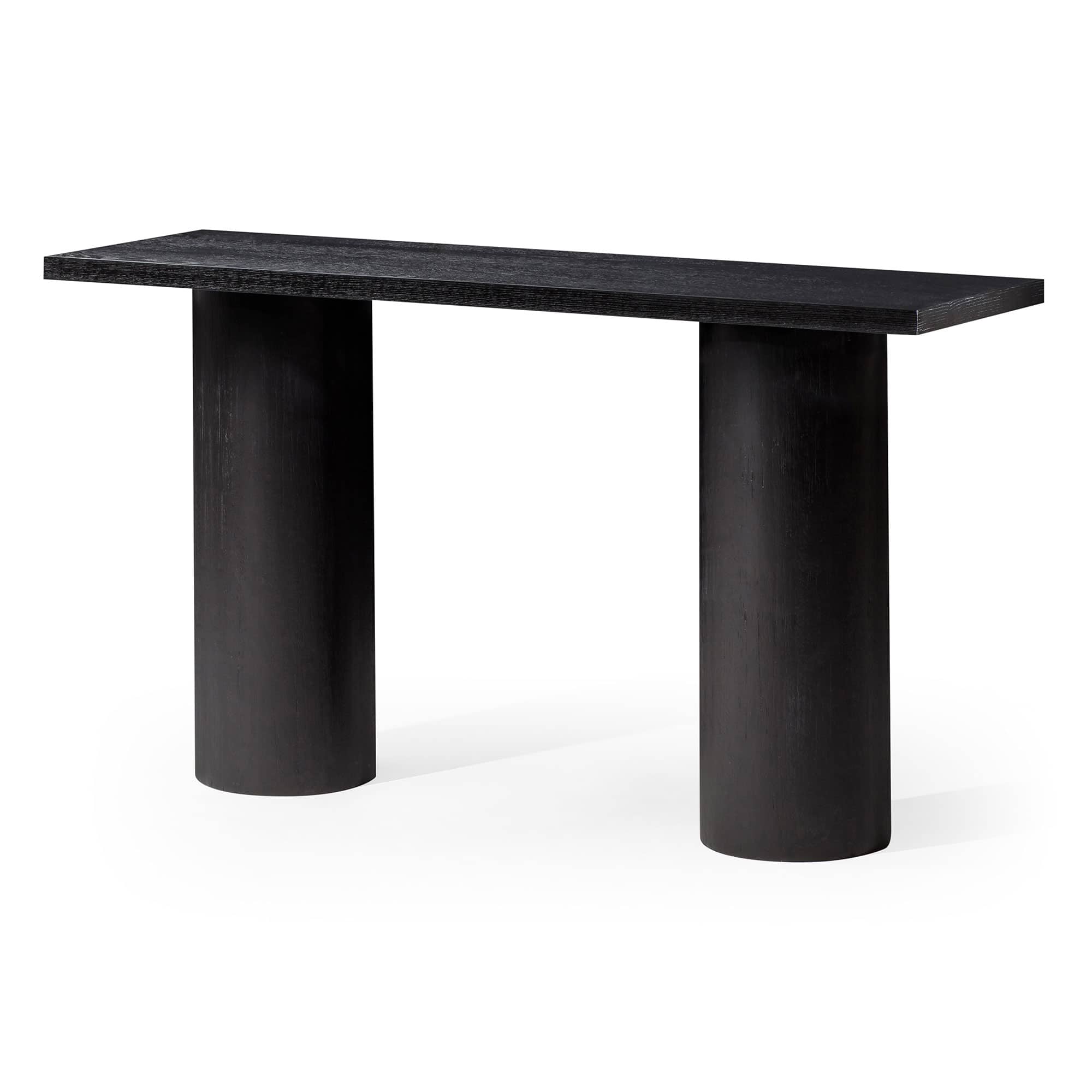 Photos - Coffee Table Finish Maven Lane - Lana Contemporary Wooden Console Table  - Refined Black ML353201-WBC-BK 