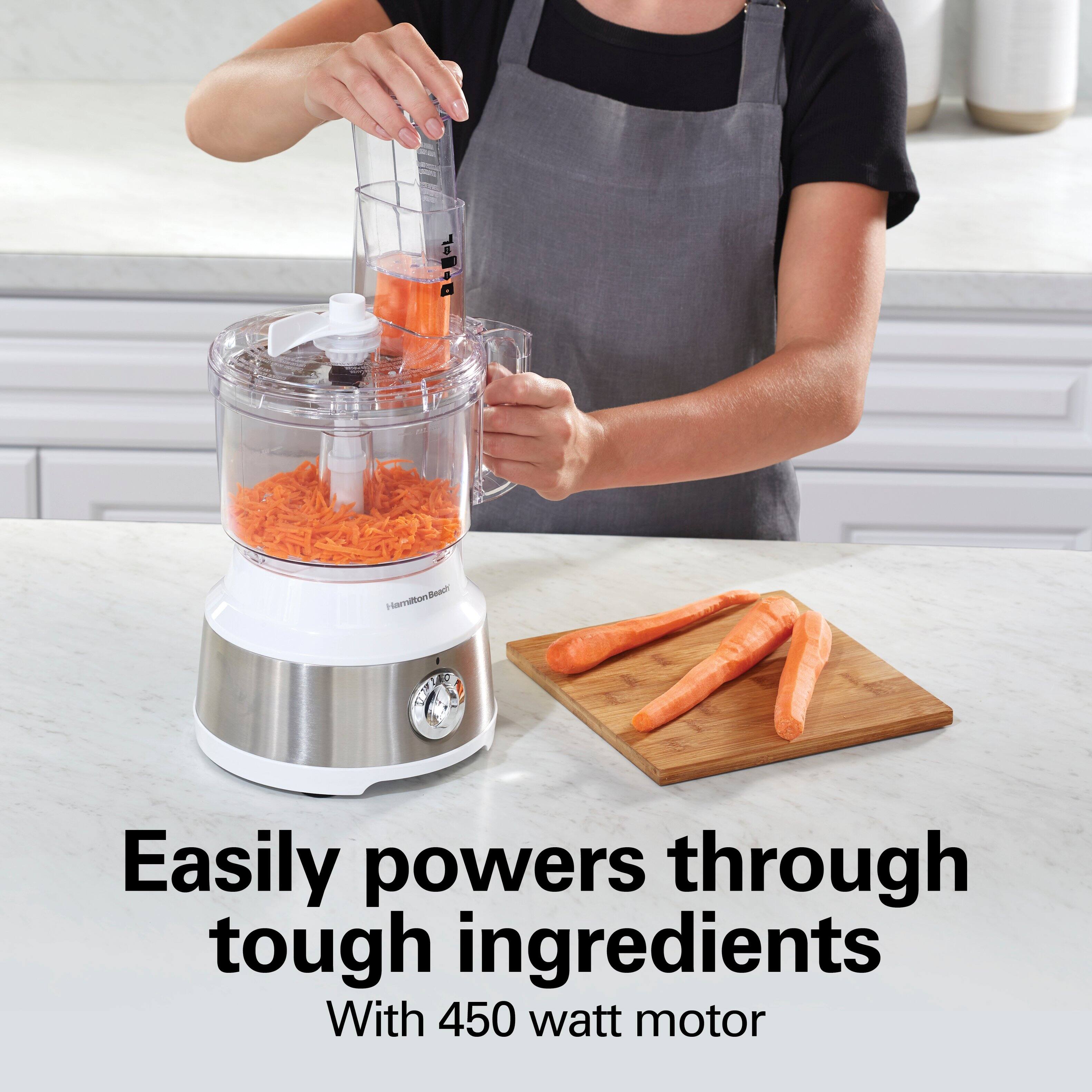 Hamilton Beach  
2.4  
Easily powers through tough ingredients with 450 watt motor