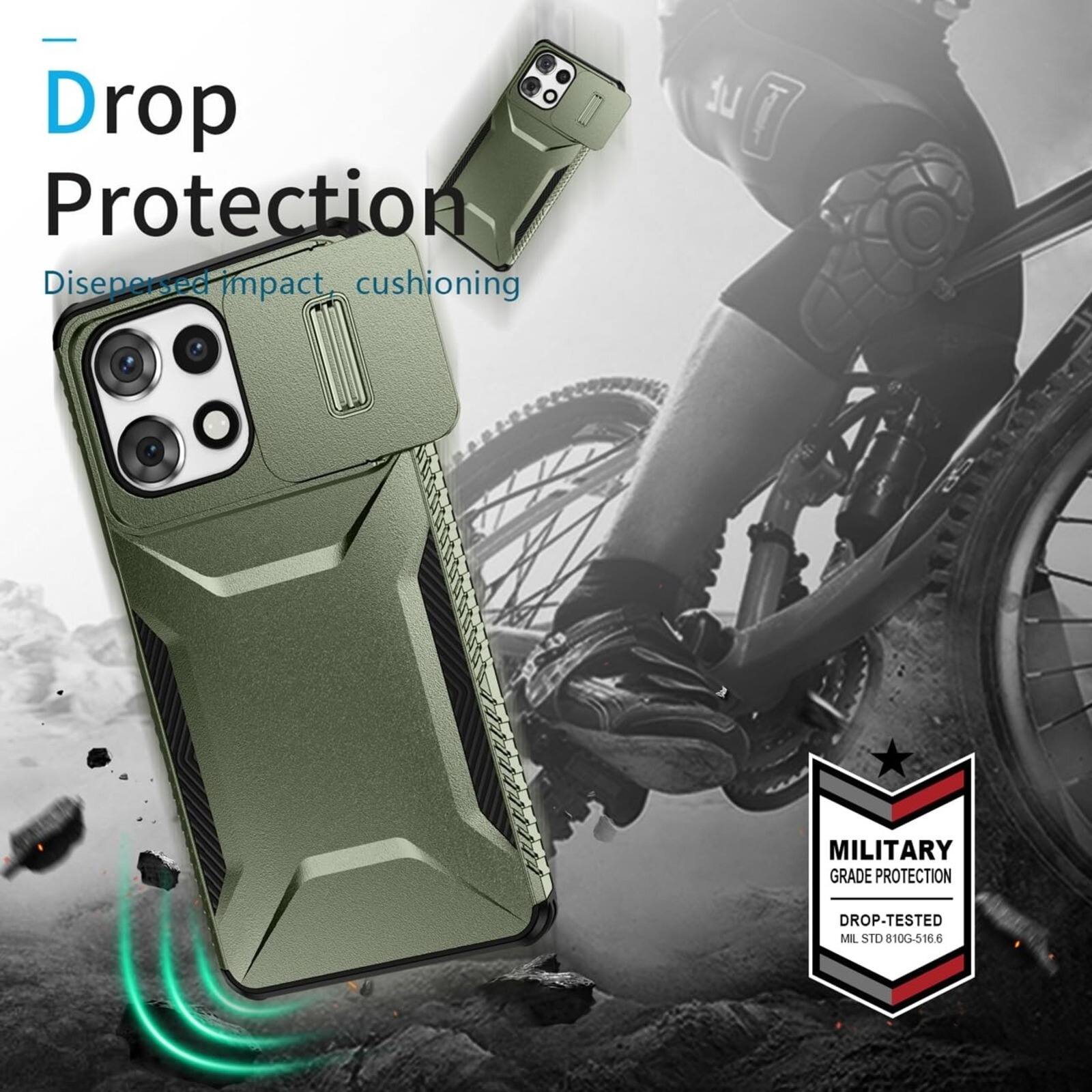 Drop Protection  
Dispersed impact cushioning  

14  
MILITARY GRADE PROTECTION  
DROP-TESTED MIL STD 810G-516.6
