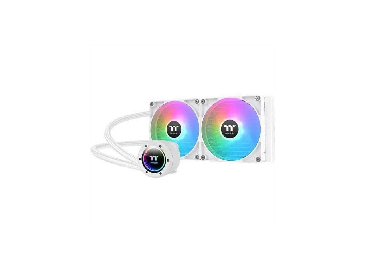 Thermaltake - TH280 V2 ARGB CL-W377-PL14SW-A Liquid / Water Cooling - Snow