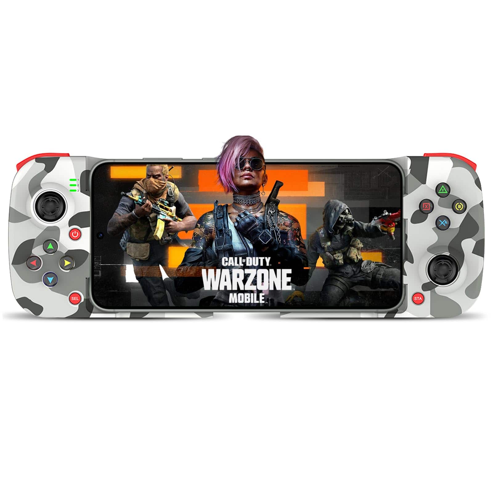 Reds Spade - Phone Controller For Iphone android Support Case Mobile Gaming With Design - Wireless Gamepad Cloud Ps - Camouflage