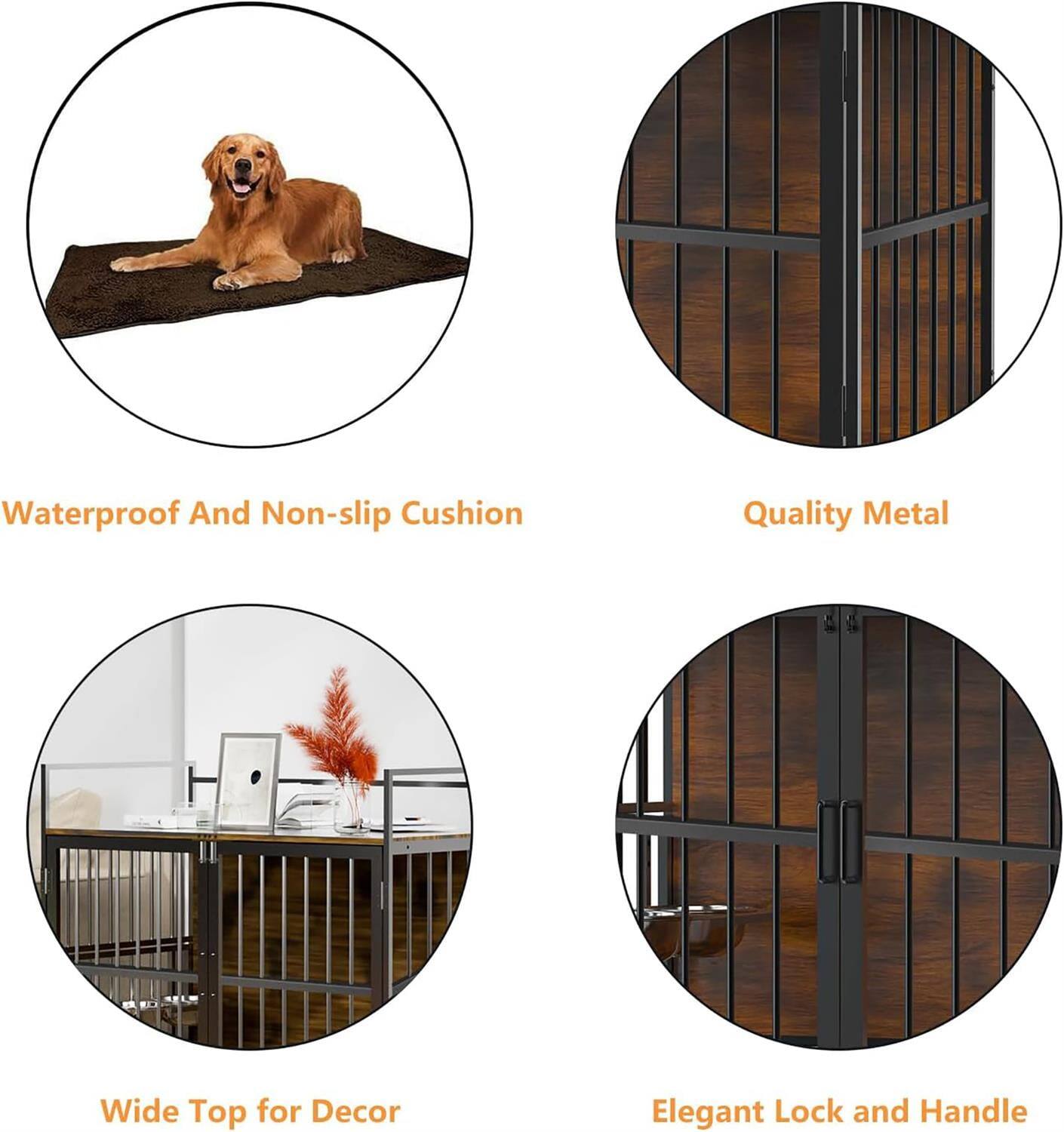 1. Waterproof And Non-slip Cushion
2. Quality Metal
3. Wide Top for Decor
4. Elegant Lock and Handle