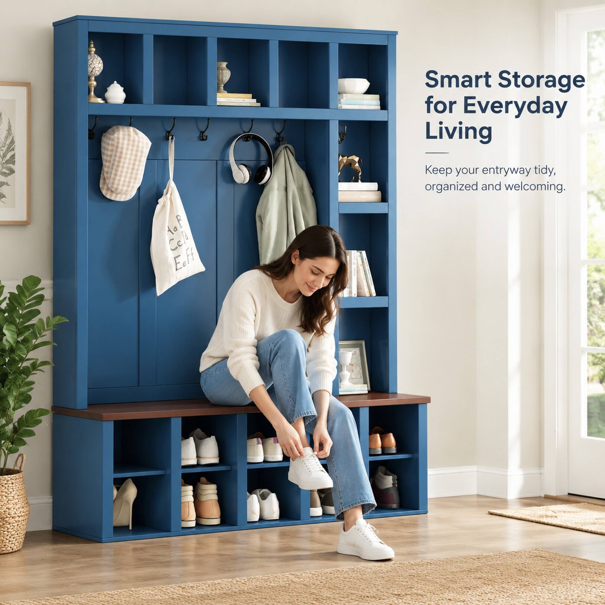 Smart Storage for Everyday Living  
Keep your entryway tidy, organized and welcoming.