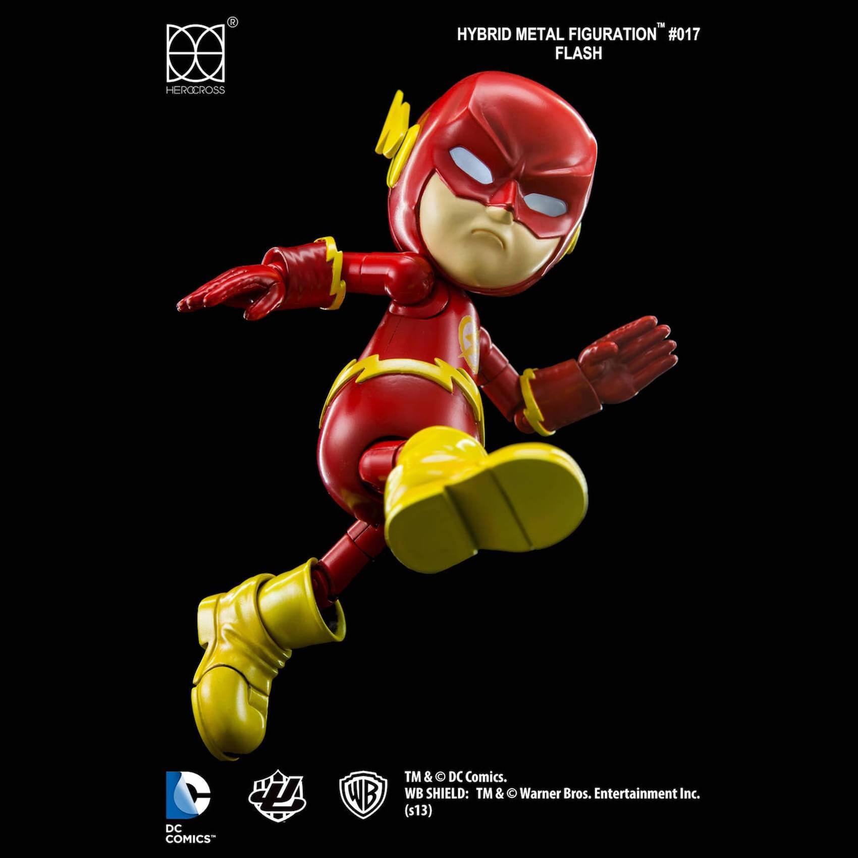 HYBRID METAL FIGURATION #017 FLASH  
HEROCROSS  
DC COMICS  
WB SHIELD: TM & © Warner Bros. Entertainment Inc.  
(s13)