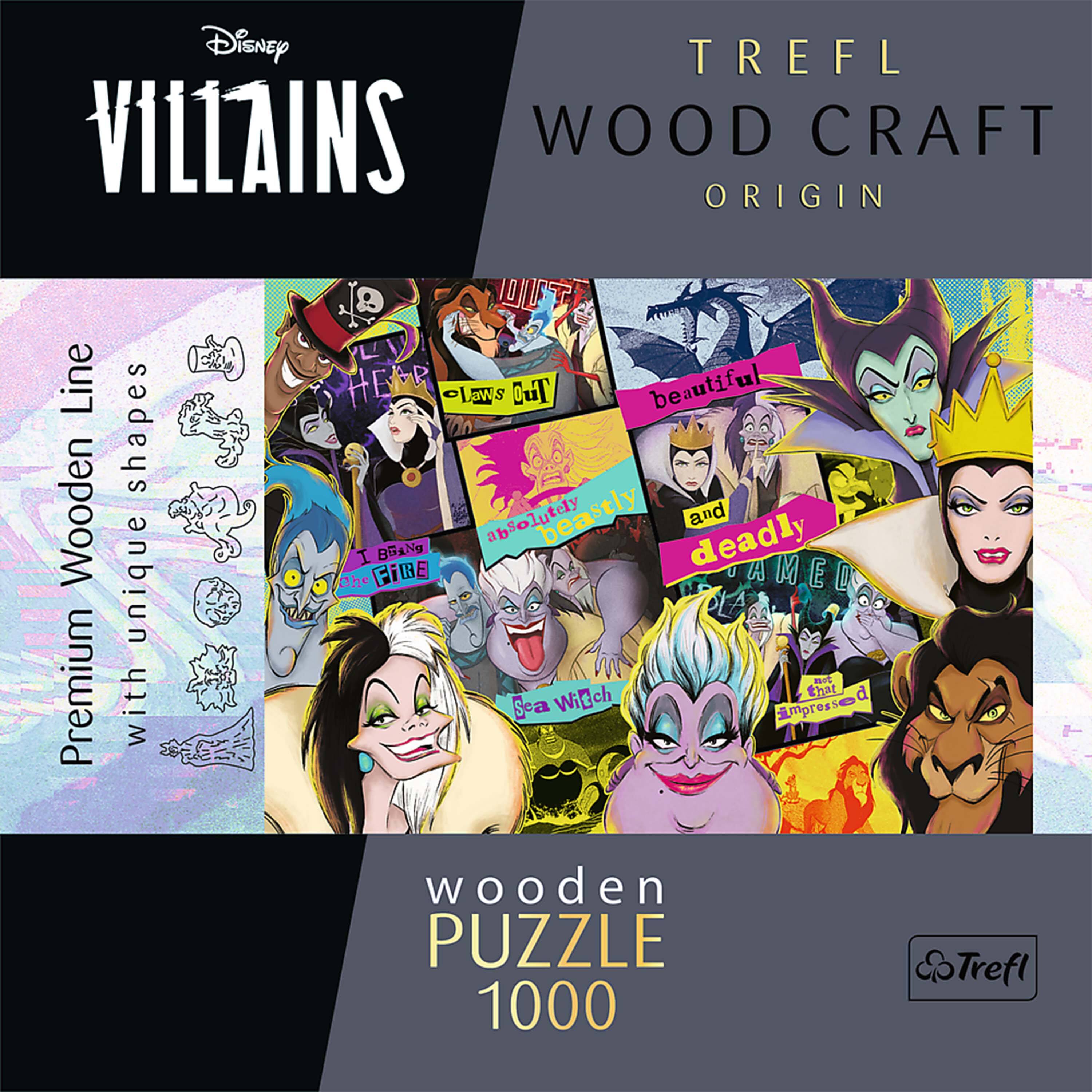 Disney TREFL VILLAINS WOOD CRAFT ORIGIN  
Premium Wooden Line shapes  
with unique Che I FiBE BBiNg absolutely beastly deadly and AMED not  
beautiful Wooden unique Che I FiBE BBiNg absolutely beastly deadly and AMED not  
Sea Witch impressed that wooden PUZZLE  
1000