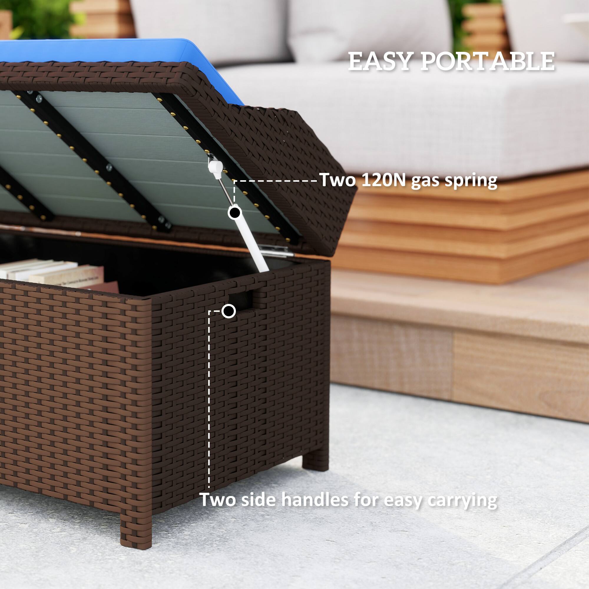 EASY PORTABLE
Two 120N gas spring
Two side handles for easy carrying