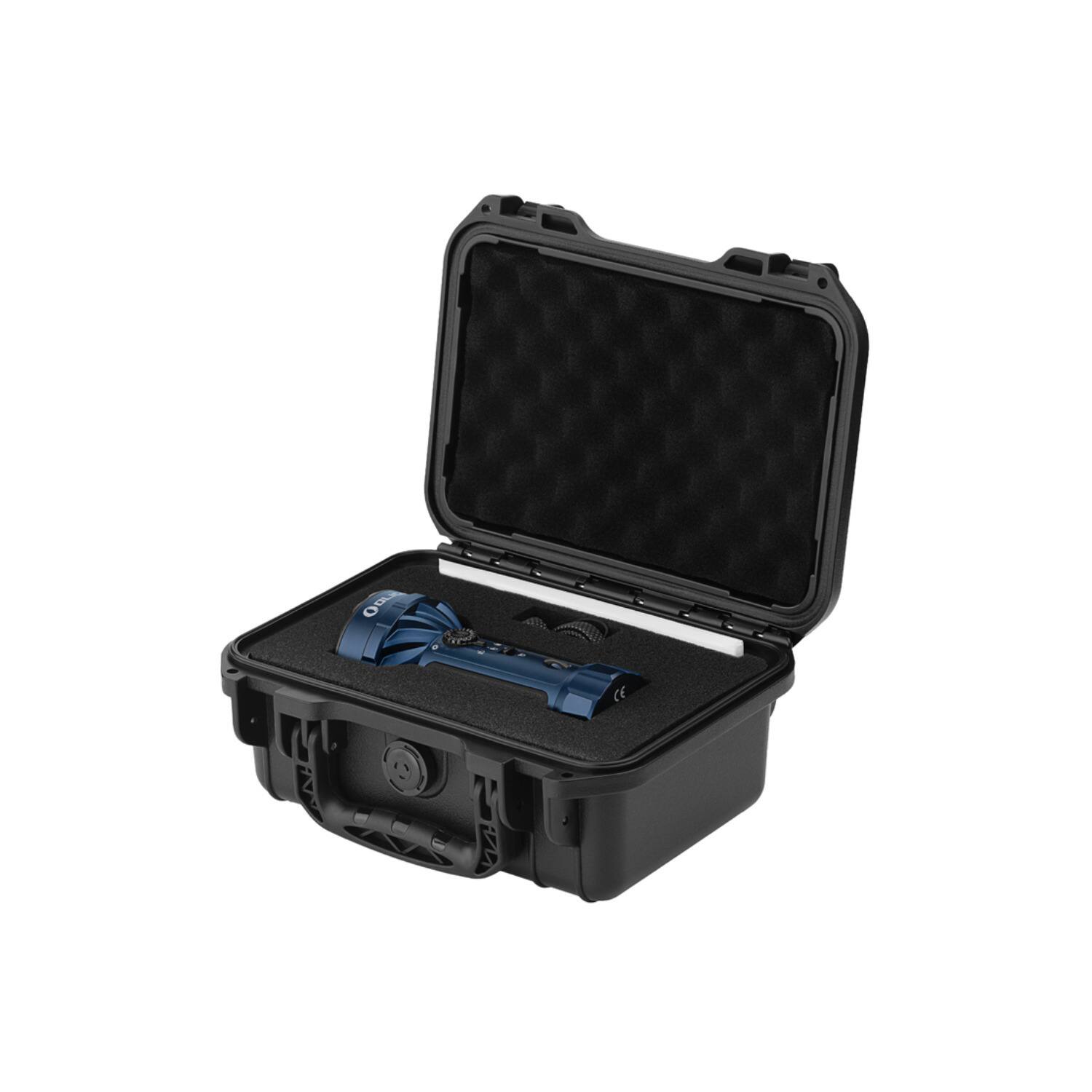 Left. OLIGHT - Olight Marauder Mini 2 10,000 Lumen Rechargeable Flashlight (Midnight Blue).