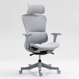 Boyel Living - High Back Ergonomic Mesh Adjustable Office Chair Grey - Gray