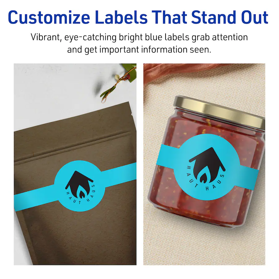 Top Bright Label Avery Printable Wraparound Labels, Bright 2 3/8