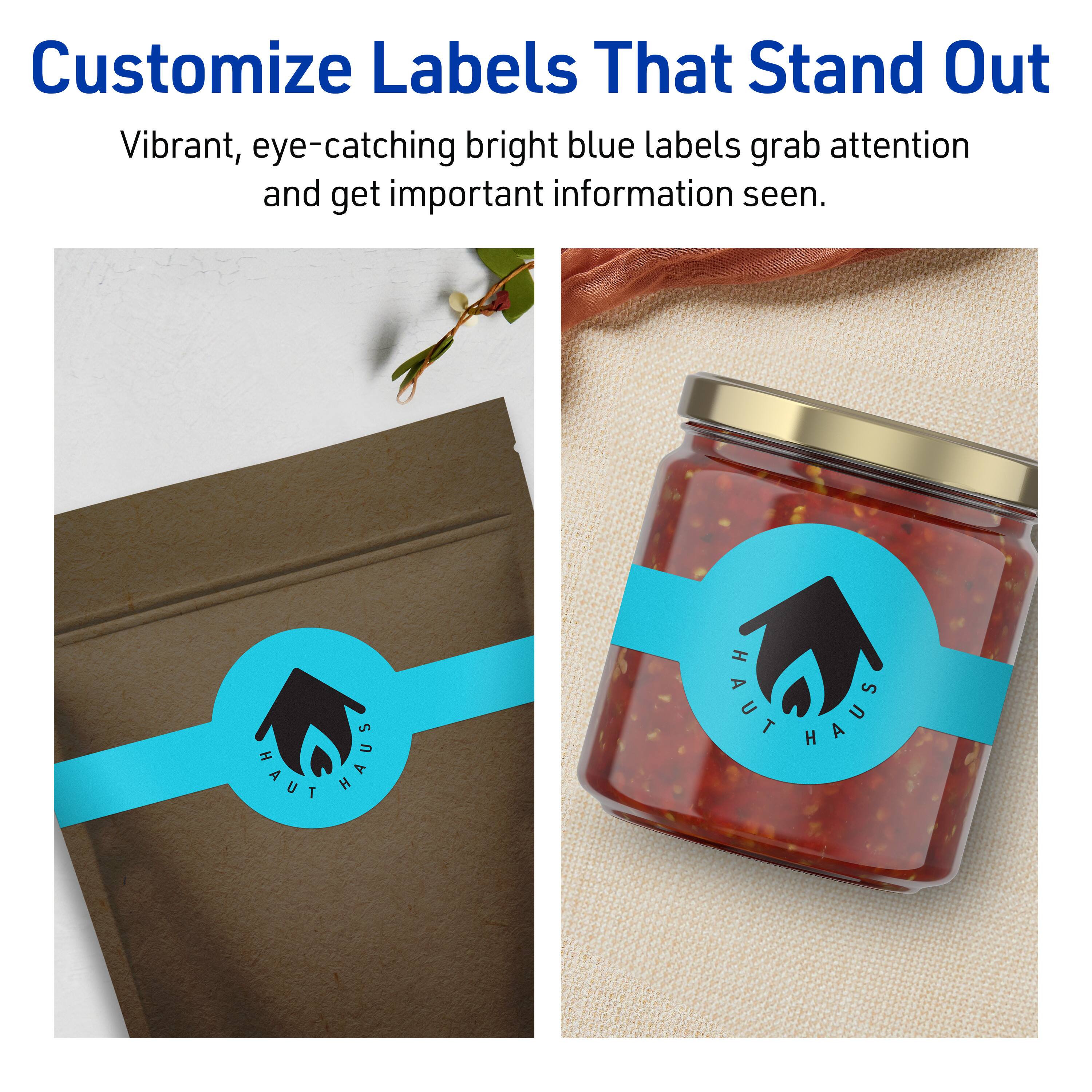 Customize Labels That Stand Out

Vibrant, eye-catching bright blue labels grab attention and get important information seen.

HAUT HAUS HAUT HAUS