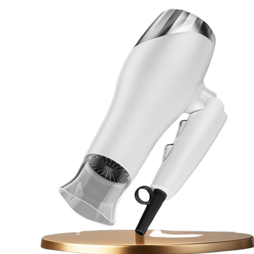 Left. Morfone - 9pcs foldable hair dryer set. Portable hair styling tool for home, travel or business trips. Can be used as a gift set..