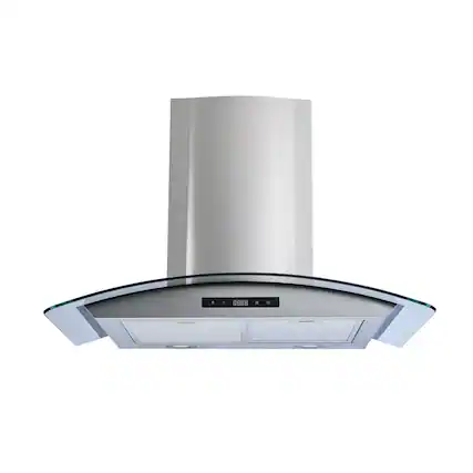 Front. Winflo - Winflo 30 inch Convertible 500 CFM Stainless Steel Wall Mount Range Hood - Stainless Steel.