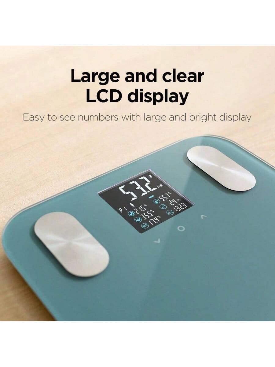 Large and clear LCD display  
Easy to see numbers with large and bright display