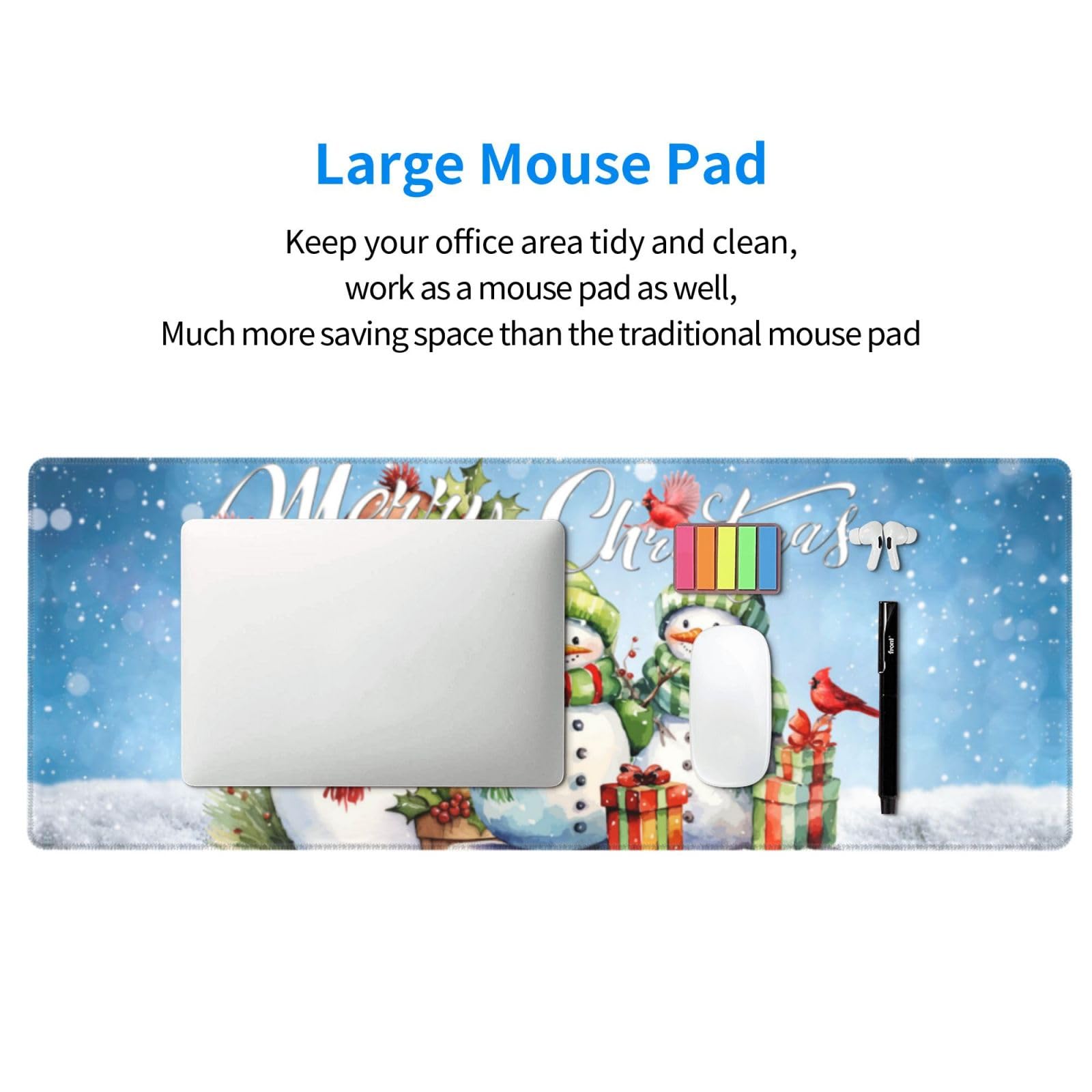 Large Mouse Pad

Keep your office area tidy and clean, work as a mouse pad as well, Much more saving space than the traditional mouse pad