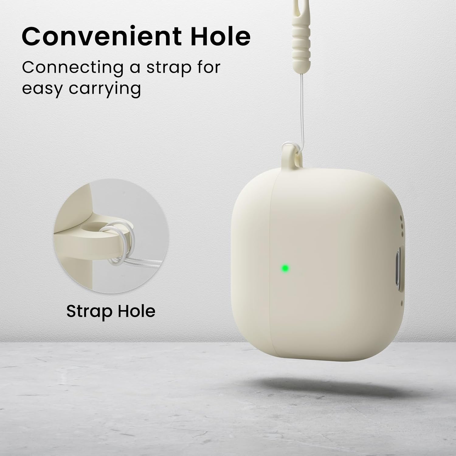 Convenient Hole: Connecting a strap for easy carrying

Strap Hole