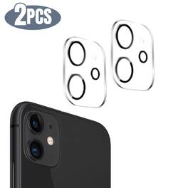 Qixxronics - 2PCS for iPhone 12 Camera Lens Protector Tempered Glass Lens Cover Flim - Clear
