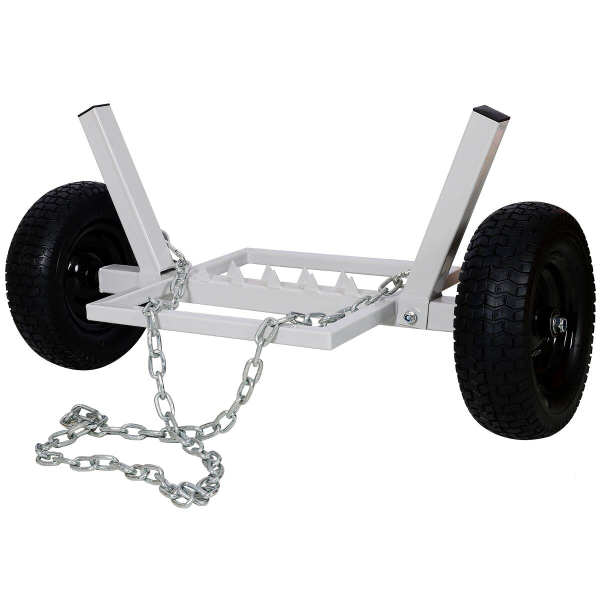 Front. Ropilly - Ropilly Heavy Duty Log Dolly with Steel Construction and 1100 lb Capacity - Blue.