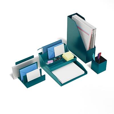 TRU RED Plastic Magazine File Teal TR55283 - Best Buy