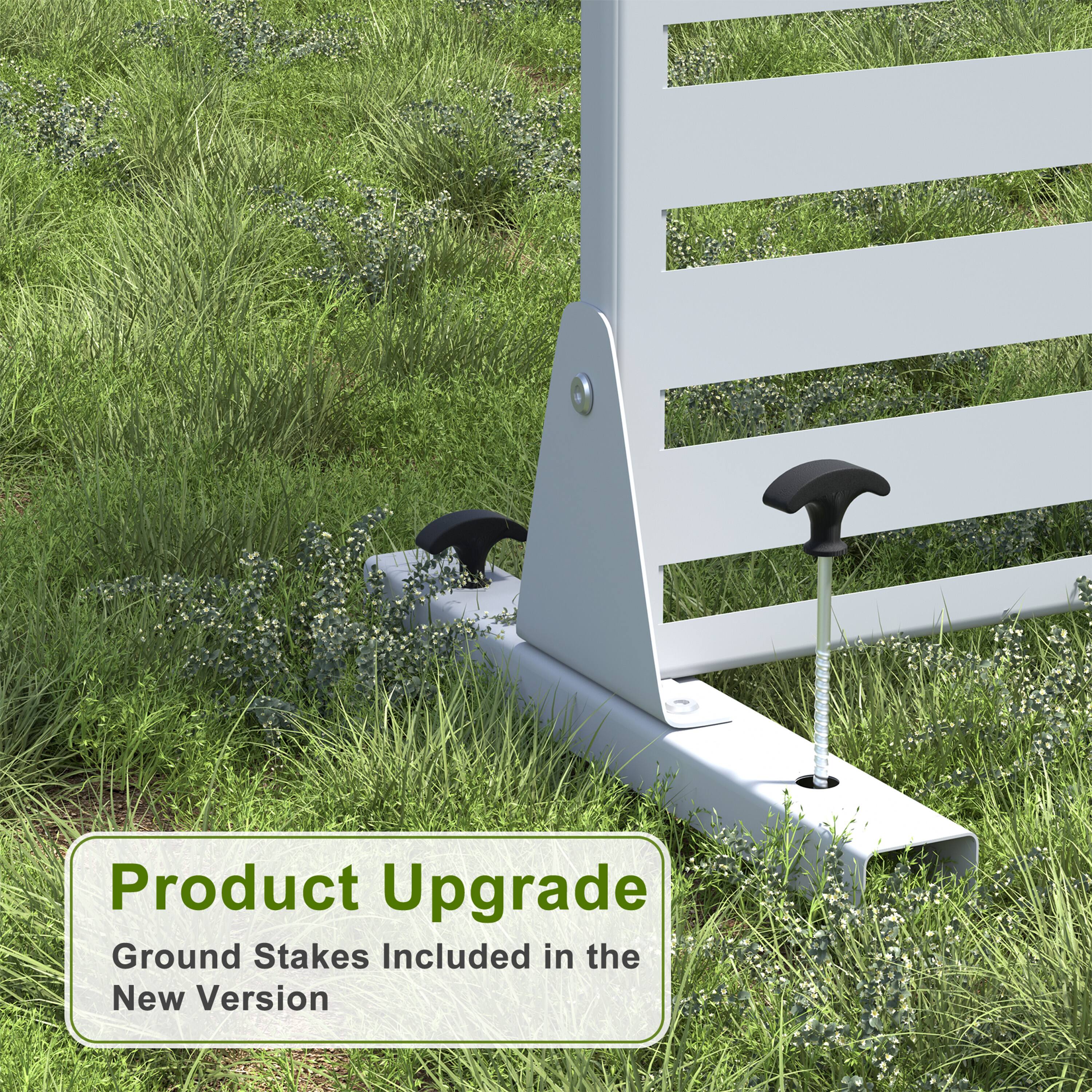Product Upgrade  
Ground Stakes Included in the New Version