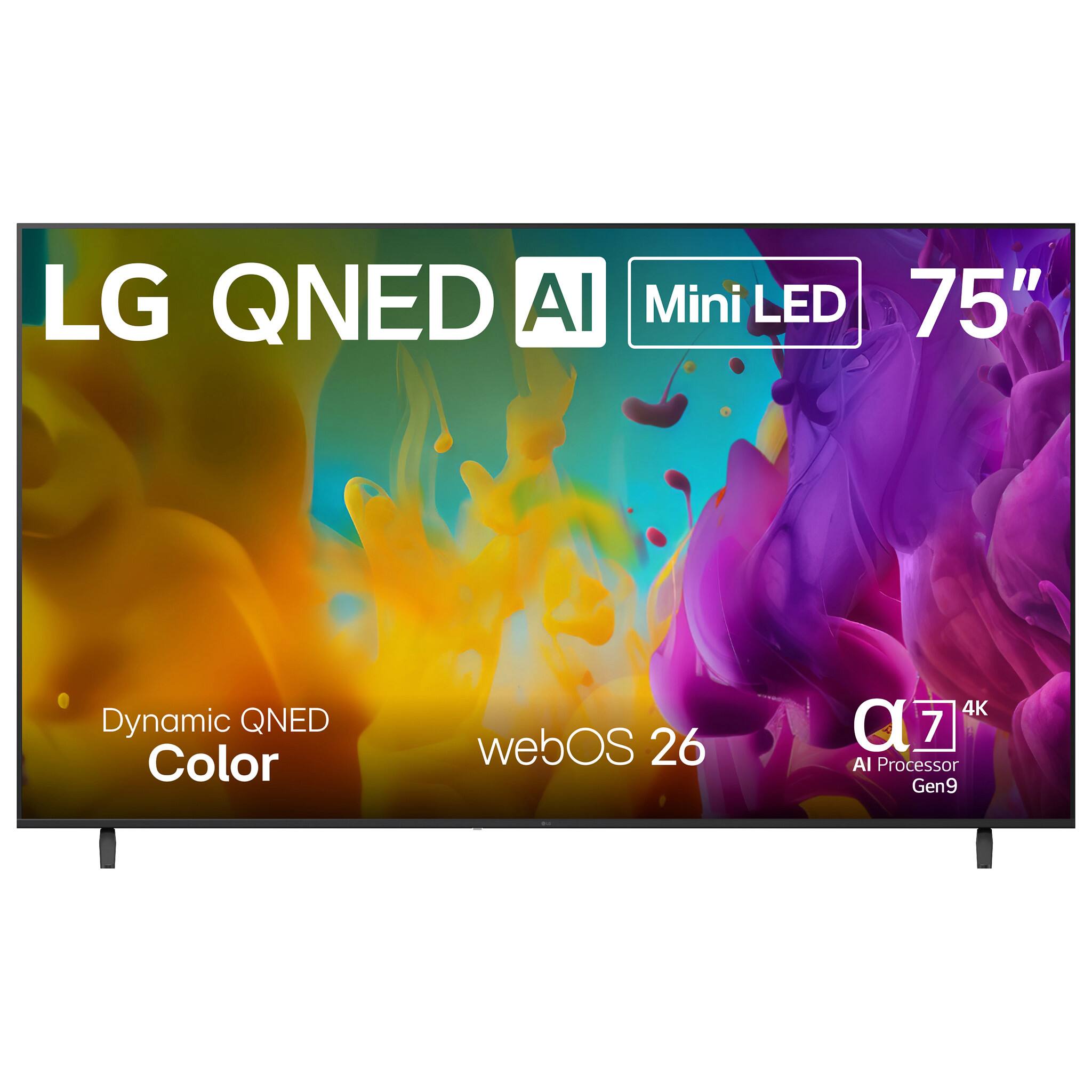 LG QNED AI Mini LED 75" Dynamic QNED Color webOS 26 4K AI Processor Gen9