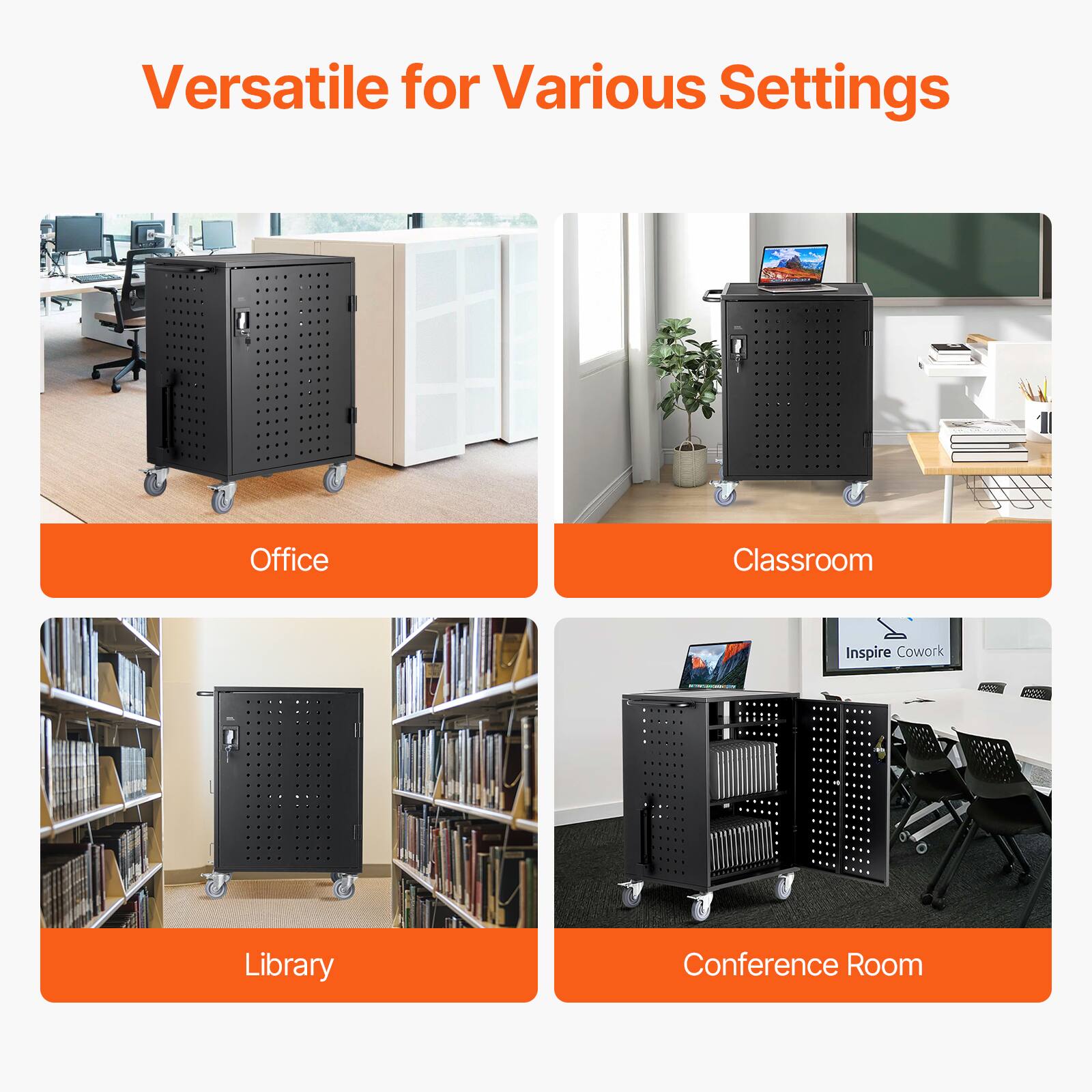 Versatile for Various Settings

- Office
- Classroom
- Library
- Conference Room