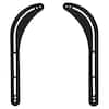 Front. Mount-It! - Universal Sound Bar Mount for Most TVs with VESA Compatibility and Heavy‑Duty Steel Bracket - Black.