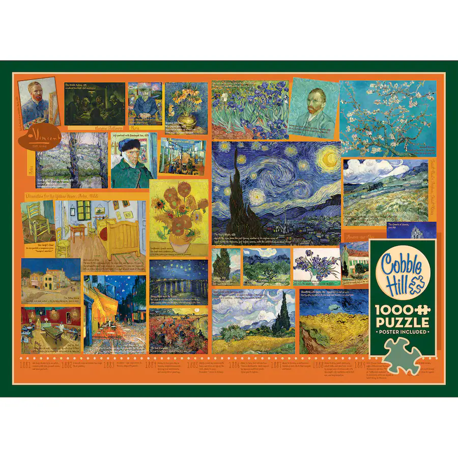 Outset Outset Media Outset Media: 1000 Piece Puzzle: Van Gogh Reference Poster ...