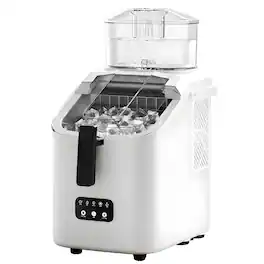 Cluzine - Portable Ice Maker, 10-Min Fast Ice, 6.25L Dual Water Inlet with UV Sterilization - Multicolor