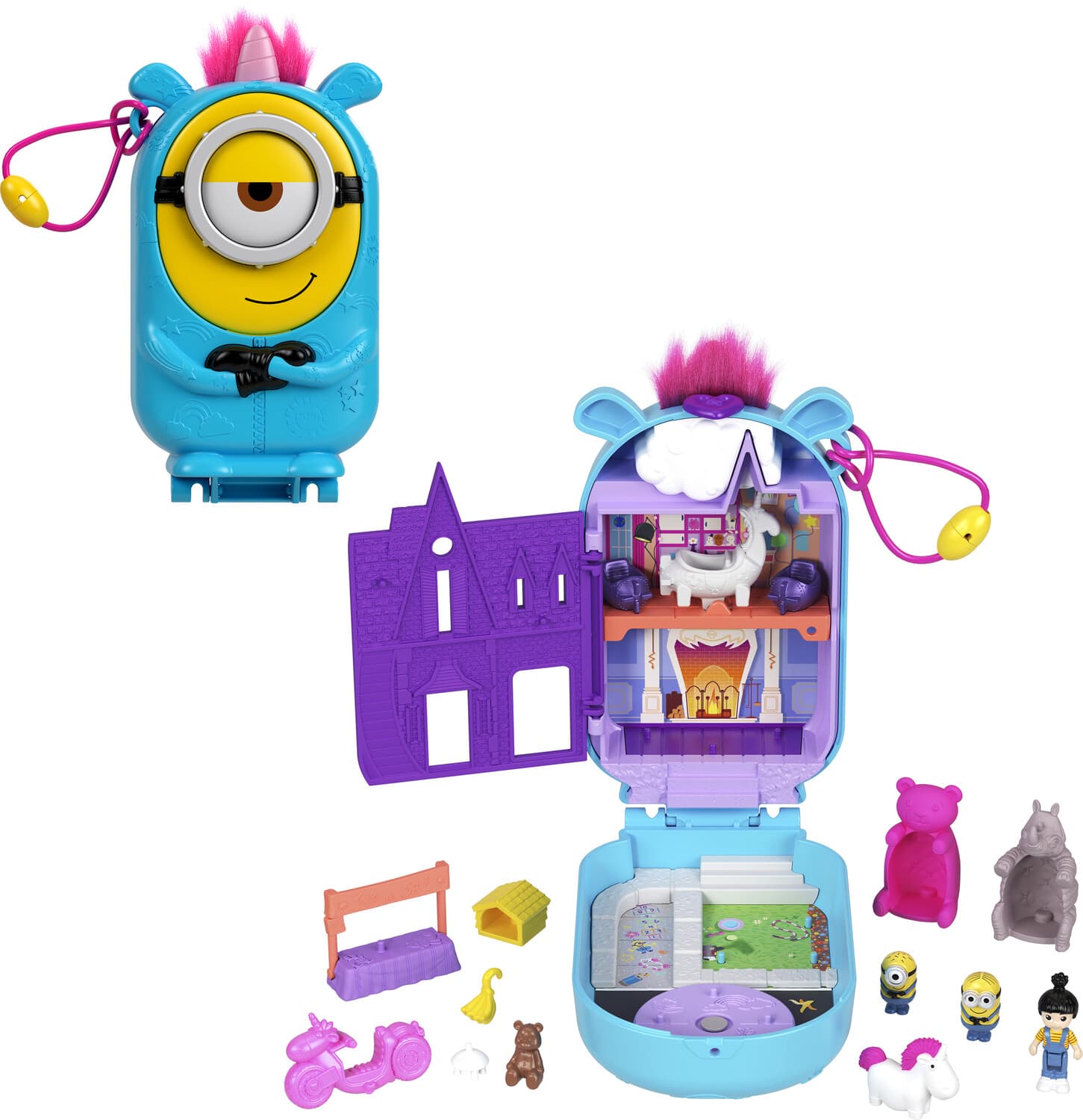 Collectible - Polly Pocket Collector Minions Compact Playset with Accessories and Dolls - COLLECTABLES - Mattel
