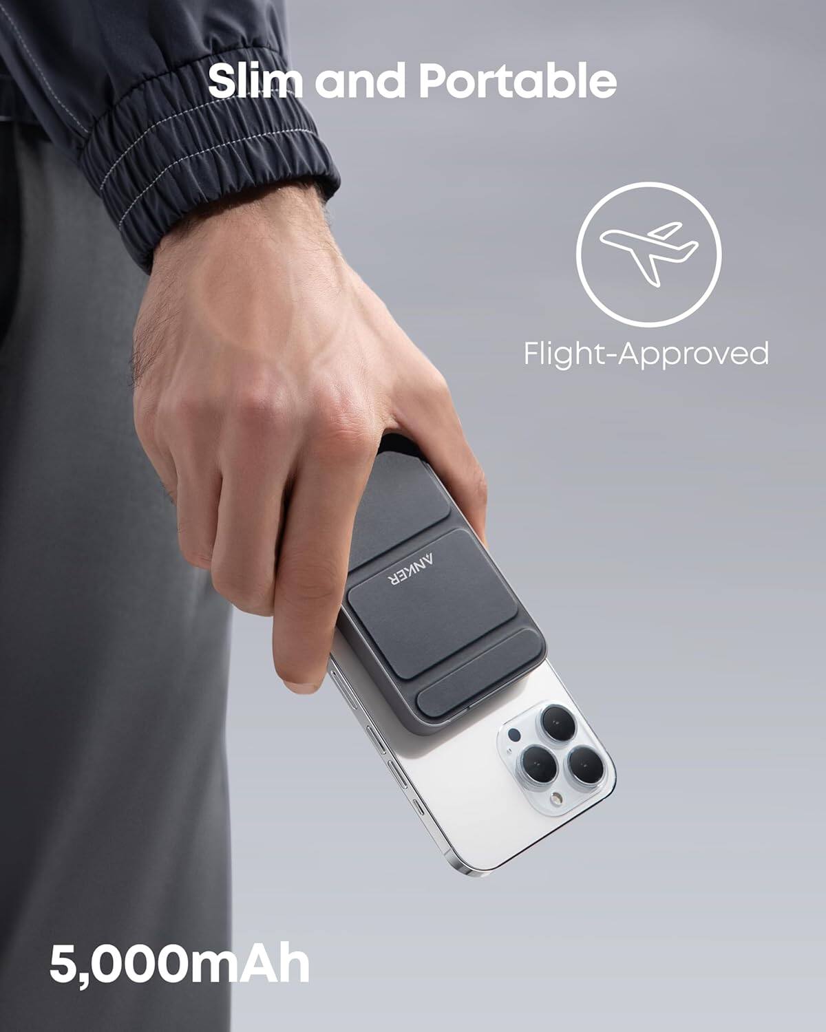 Slim and Portable  
Flight-Approved  
5,000mAh