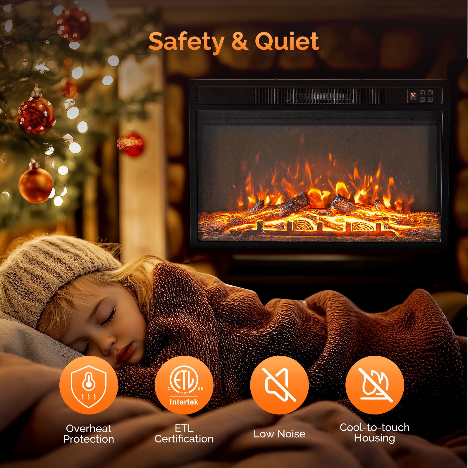 Safety & Quiet

- Overheat Protection
- ETL Certification
- Low Noise
- Cool-to-touch Housing
